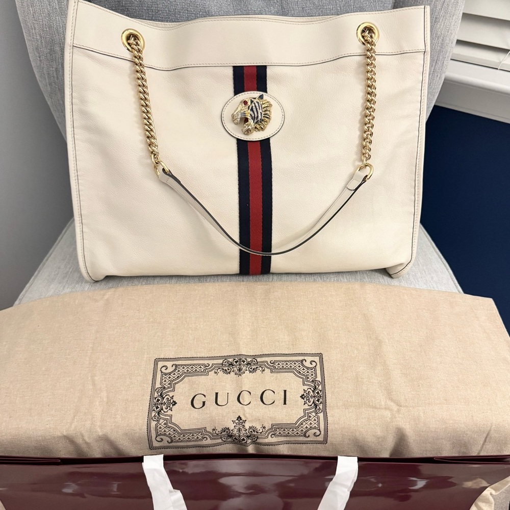 Gucci Rajah Leather Tote